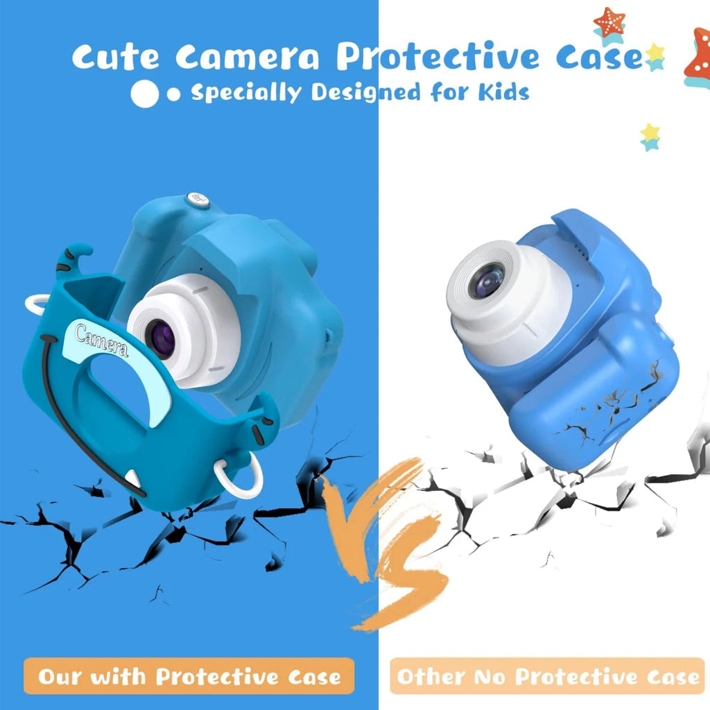 Kids Camera Toy for 3-12 Years Old, Handheld Digital Camera with 1080P Video, Cartoon Stickers & Games.Mini Camera